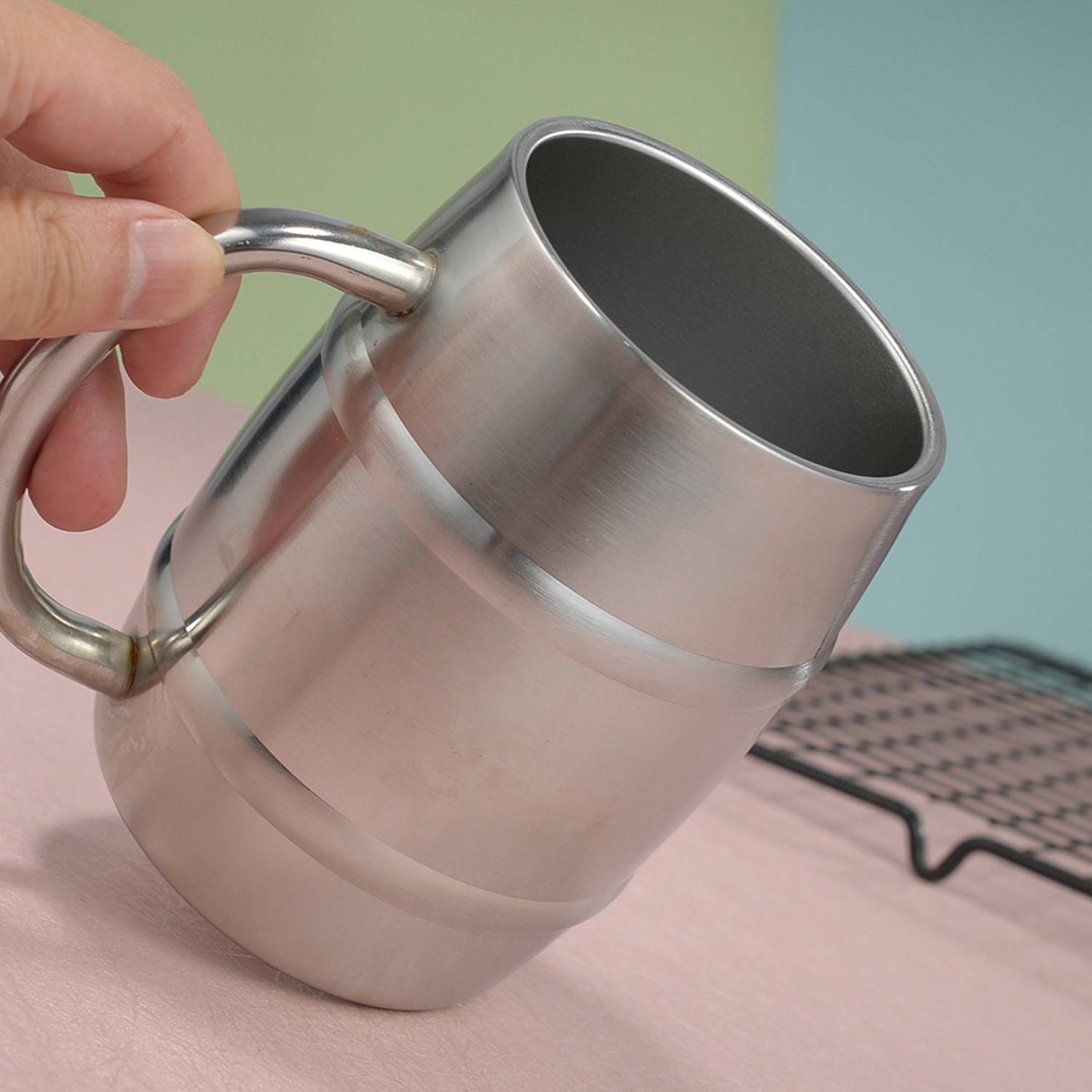 12oz 304 Stainless Steel Beer Heat-Resistant Water Cup 5
