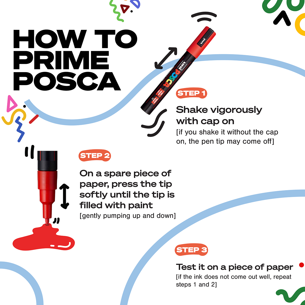 POSCA 4 Piece Metallic Marker Set with Bag 49