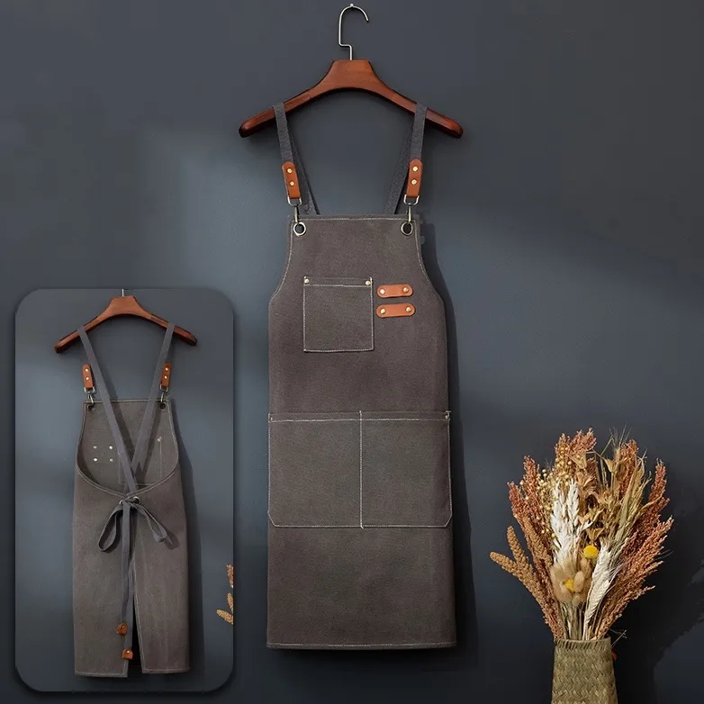 Canvas Apron with Adjustable Straps 2