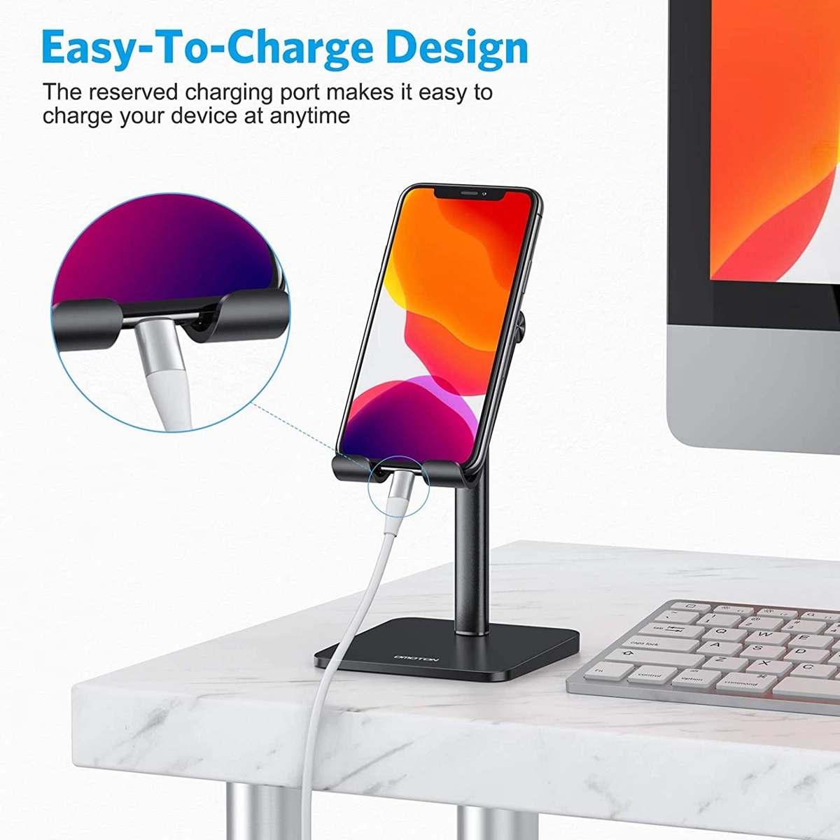 Adjustable Phone& Tablet Desktop Holder Stand 2