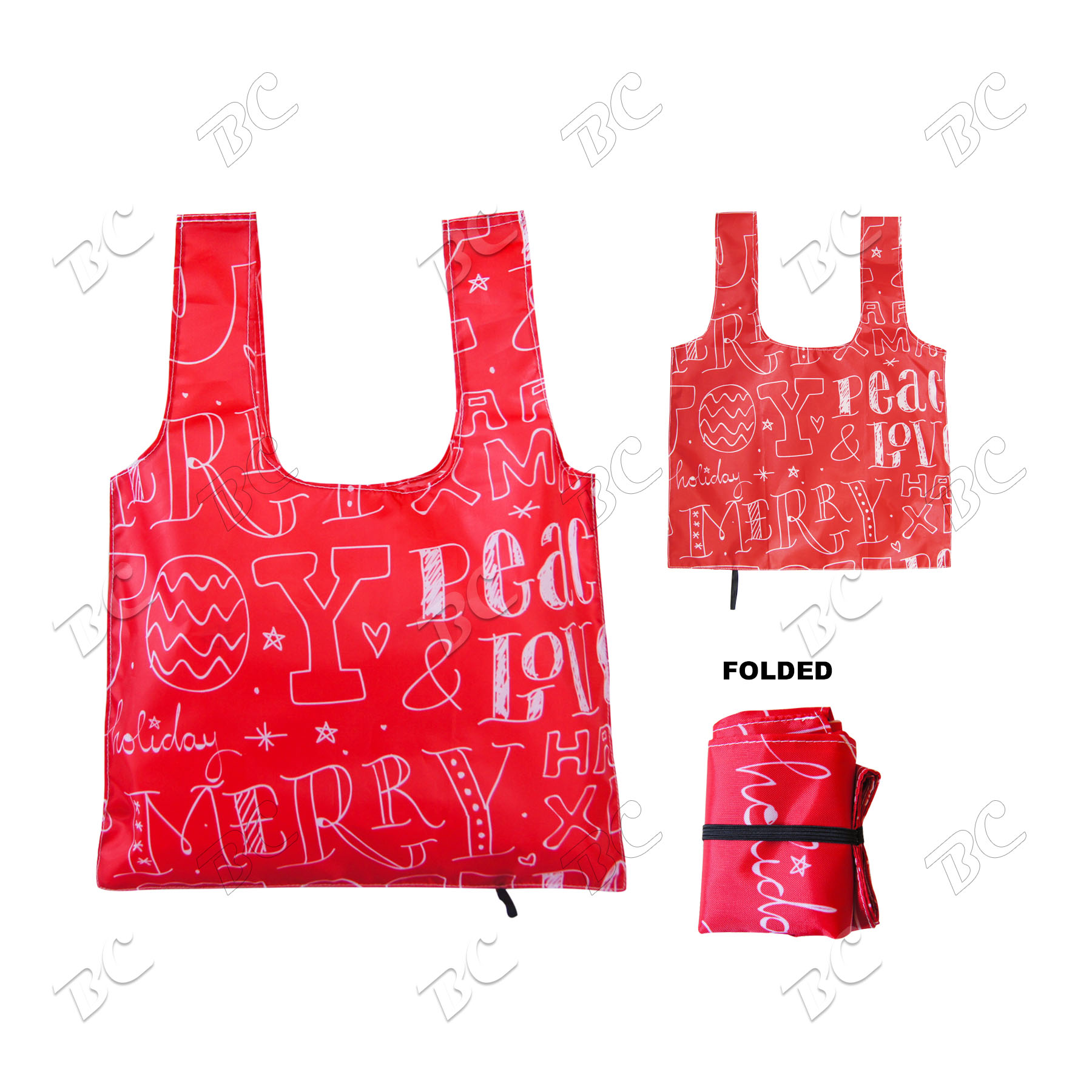 Reuseable 14"x18" Foldable Shopper Tote Bag 3