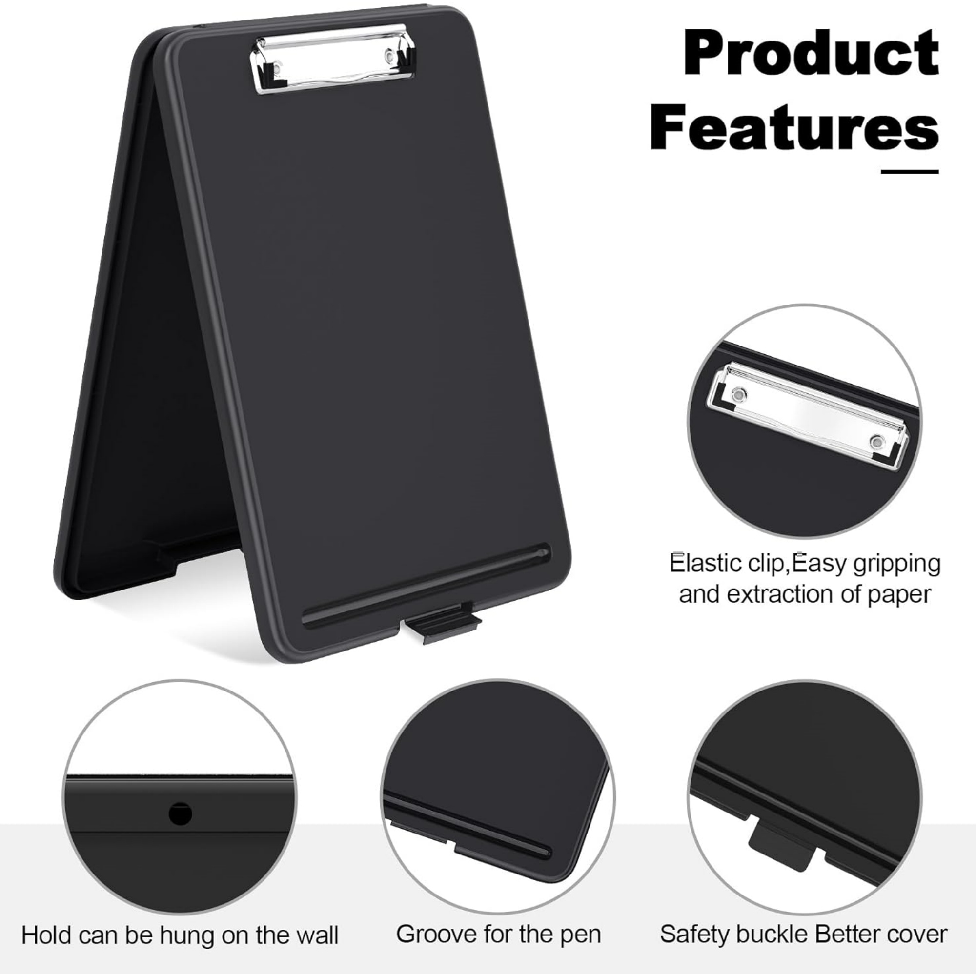 Plastic Storage Clipboard with Pen Holder 3