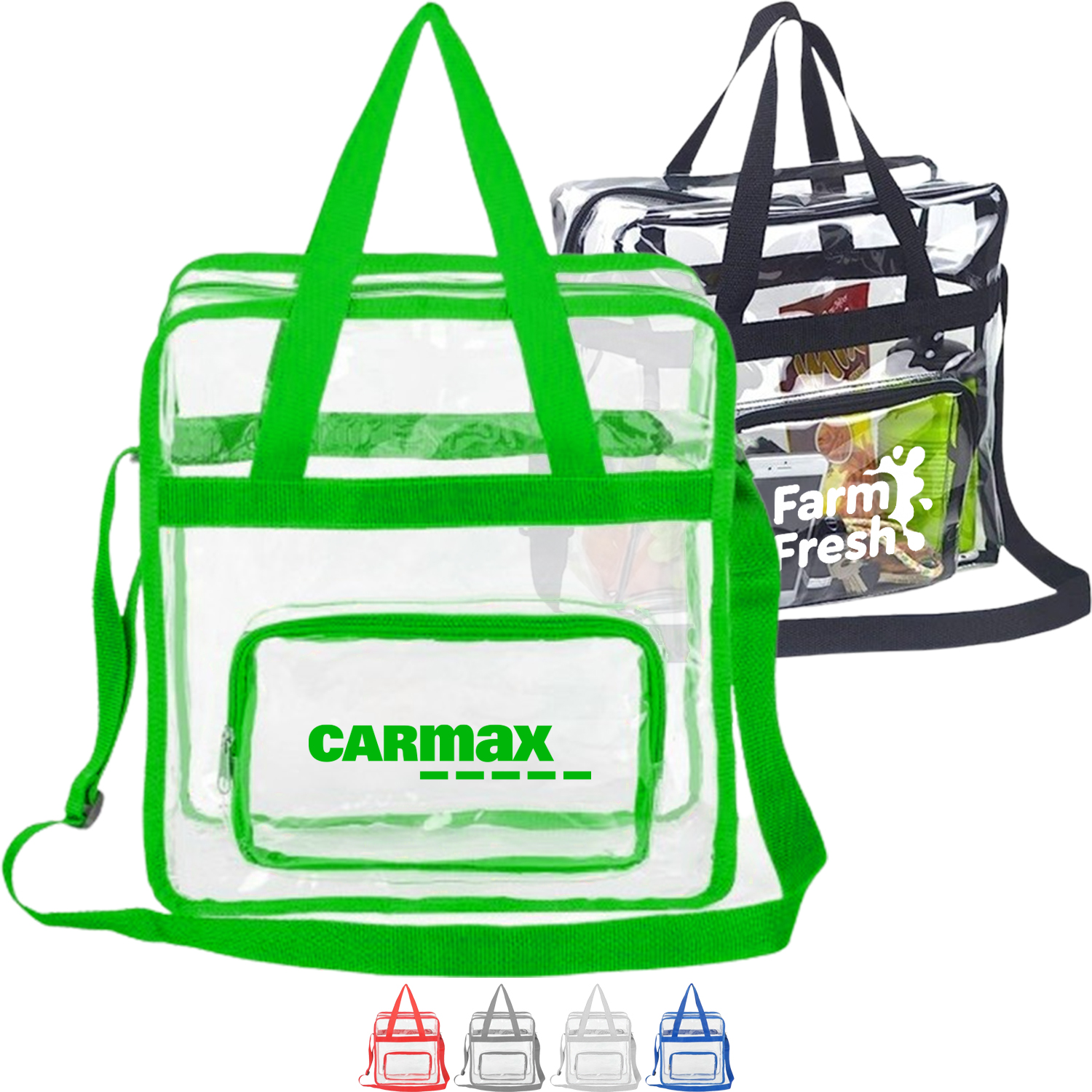 Stadium Approved Tote Bag Clear PVC Transparent Shoulder Handbag 7