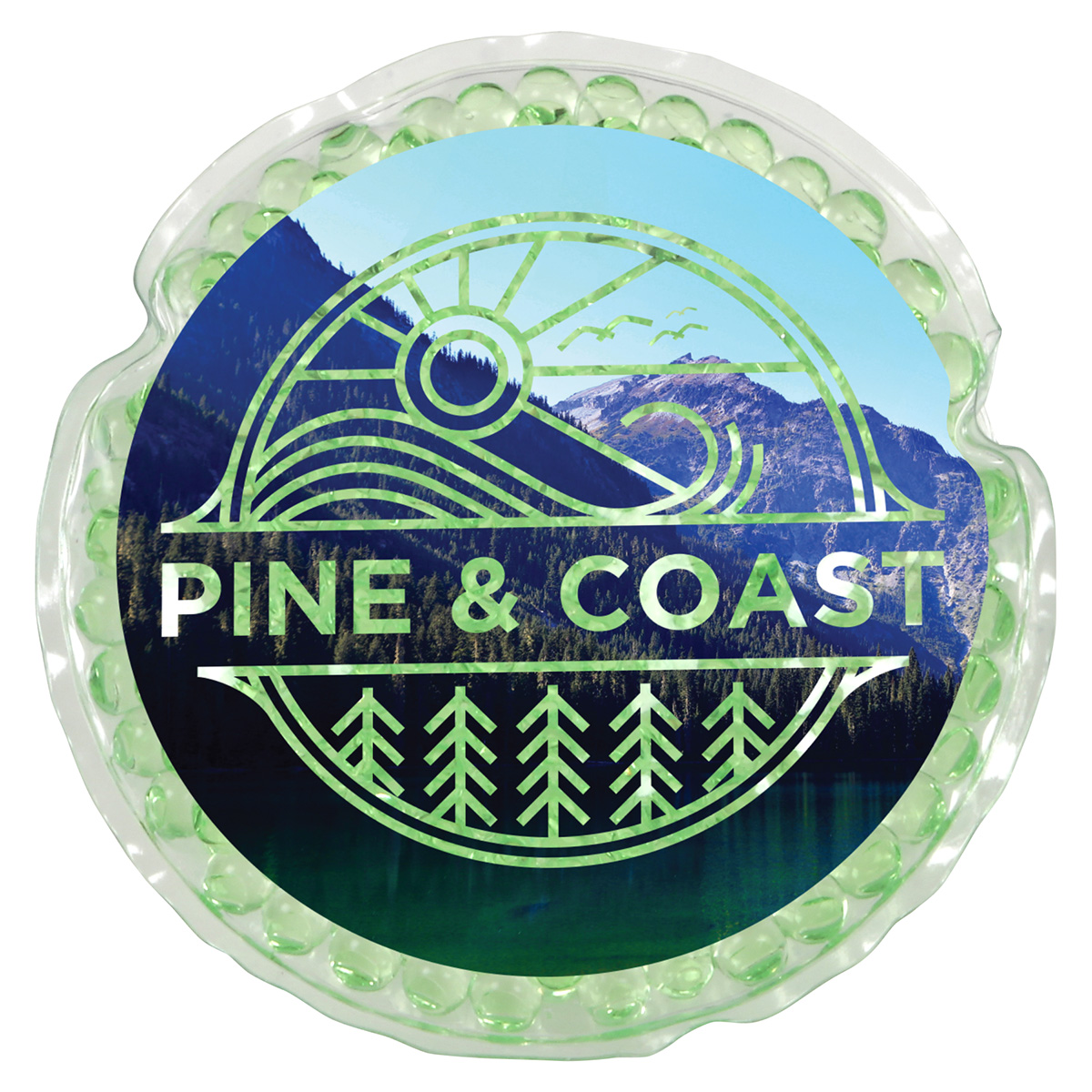 Full-Color Round Aqua Pearls™ Hot/Cold Pack 36