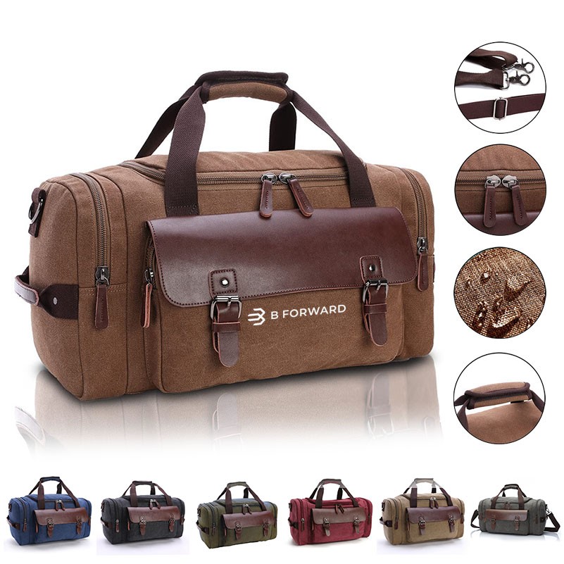 Canvas Duffel Bag with Shoulder Strap 2