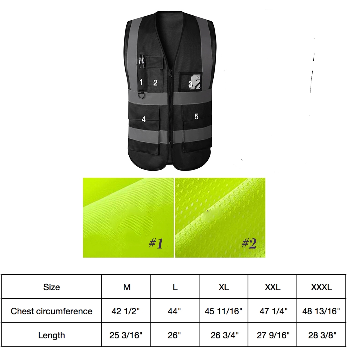 Reflective Safety Vest with Pouch 5
