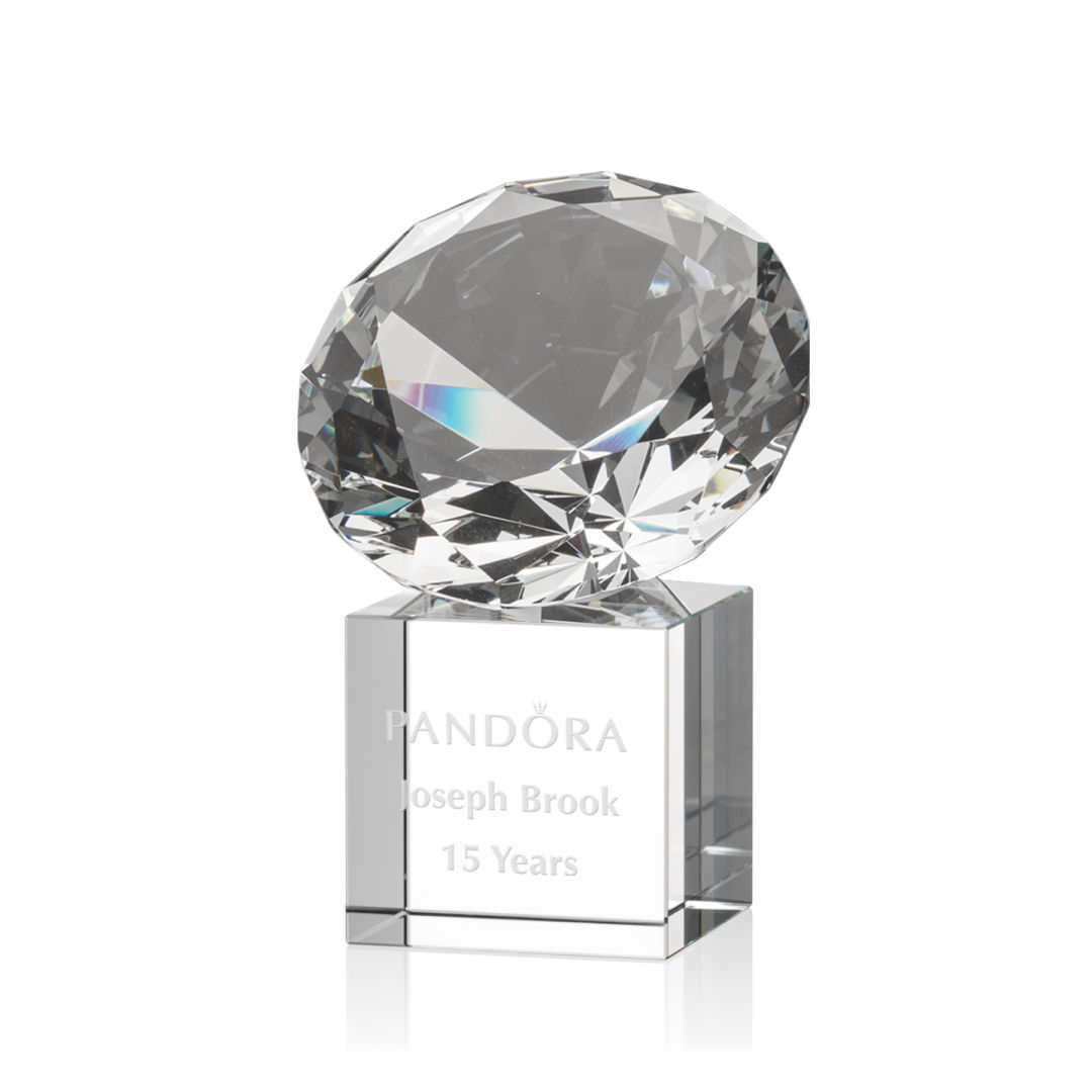 Gemstone Award on Cube - Diamond 2