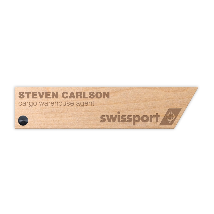 Wood Nameplate & Sign (20-24 Sq. Inches)