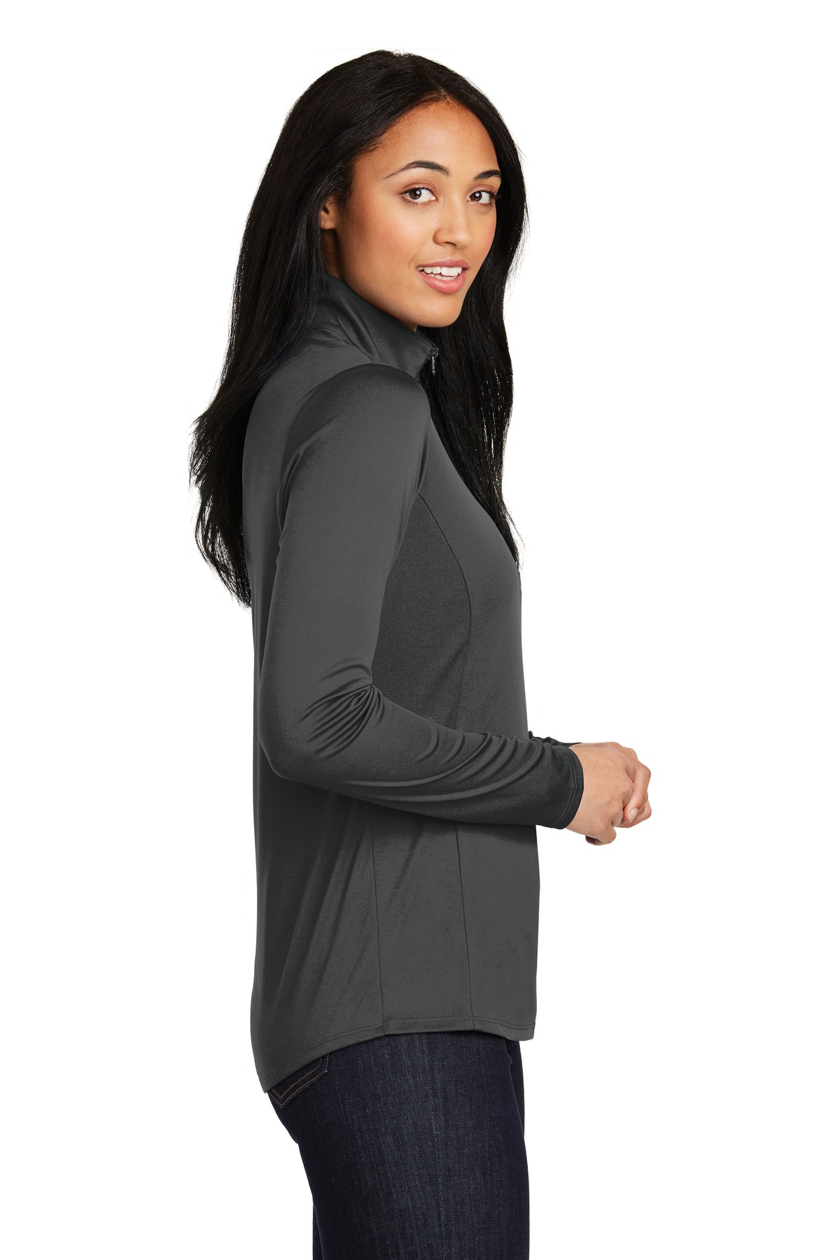Sport-Tek Women's PosiCharge Competitor 1/4-Zip Pullover. LST357, custom hoodie or sweatshirt with logo imprint 50