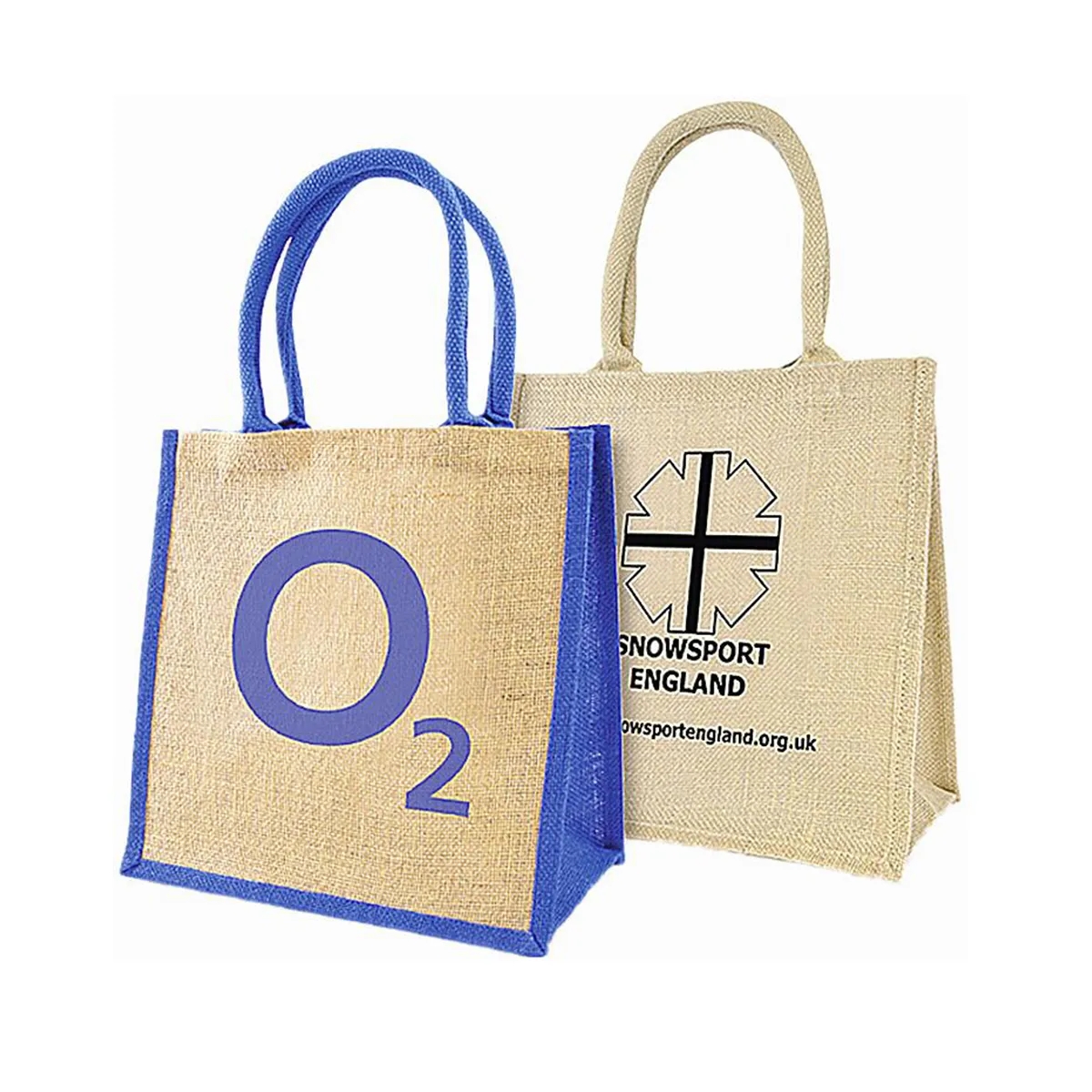 Reusable Jute Shopping Tote Bag with Bamboo Handles 8