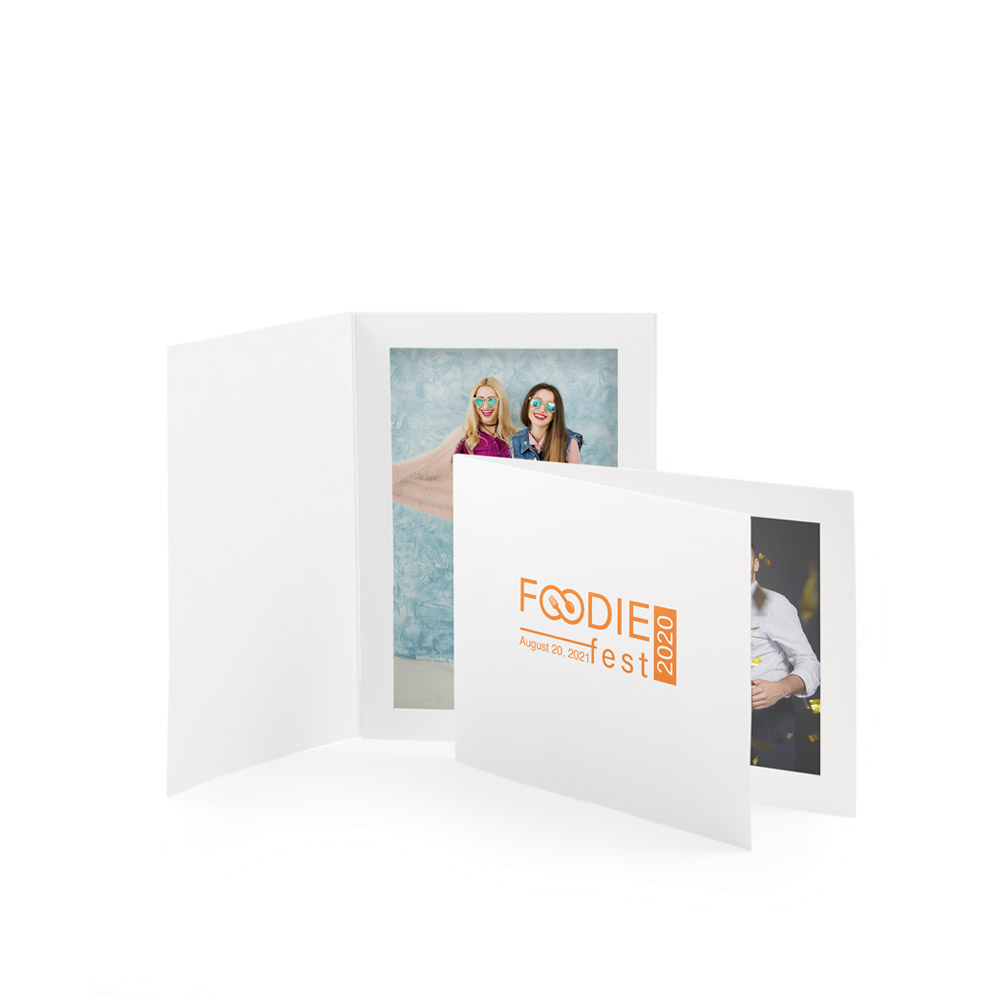 White Photo Folders – Ink Print 4x6 2