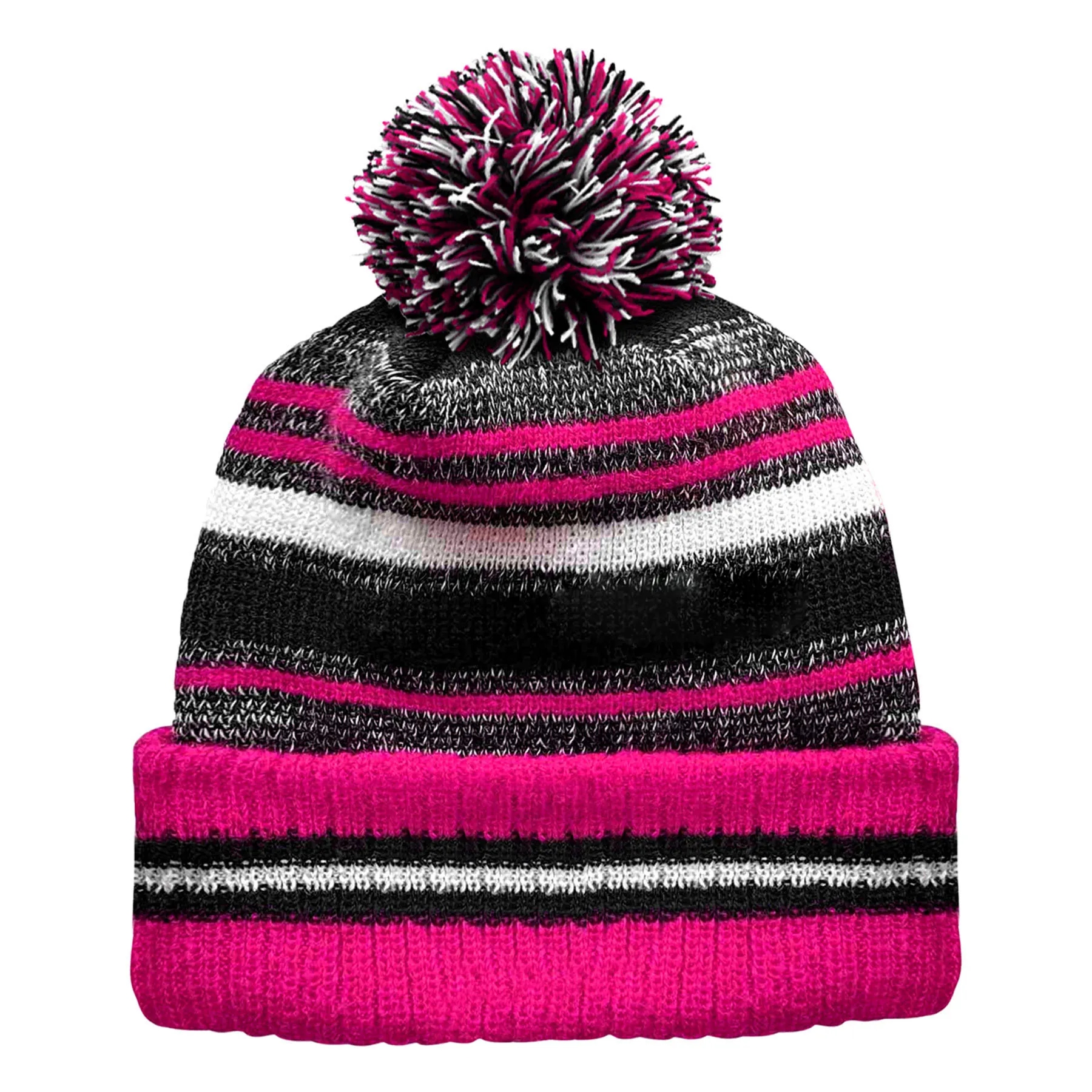 Winter Warmth Striped Cotton Knit Beanie 5