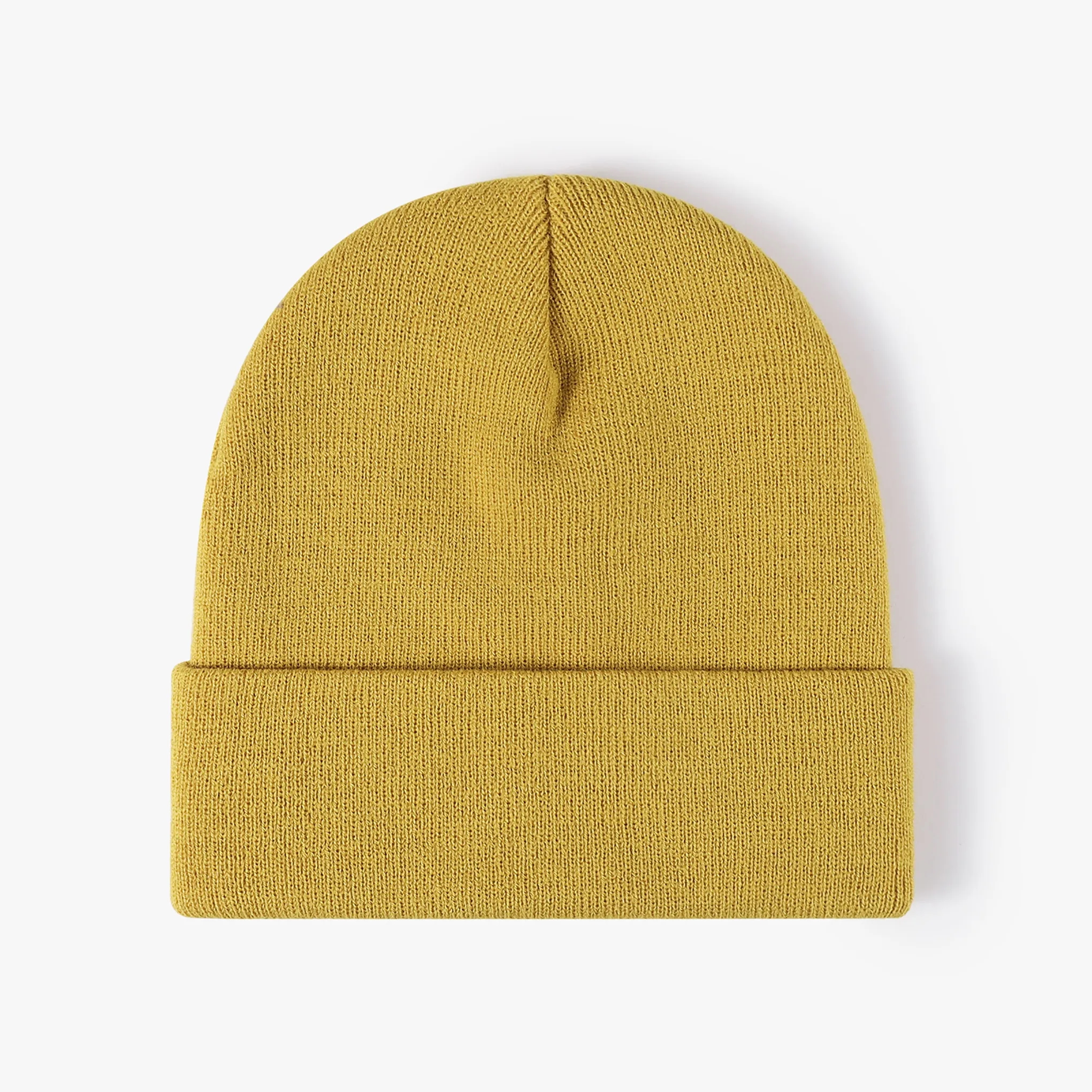 Unisex Acrylic Knit Cuffed Beanie Caps 8