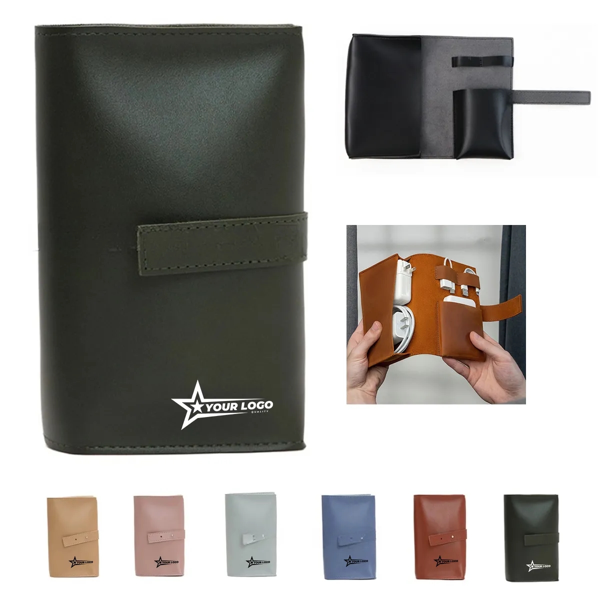 Leather Tech Cord Organizer 2