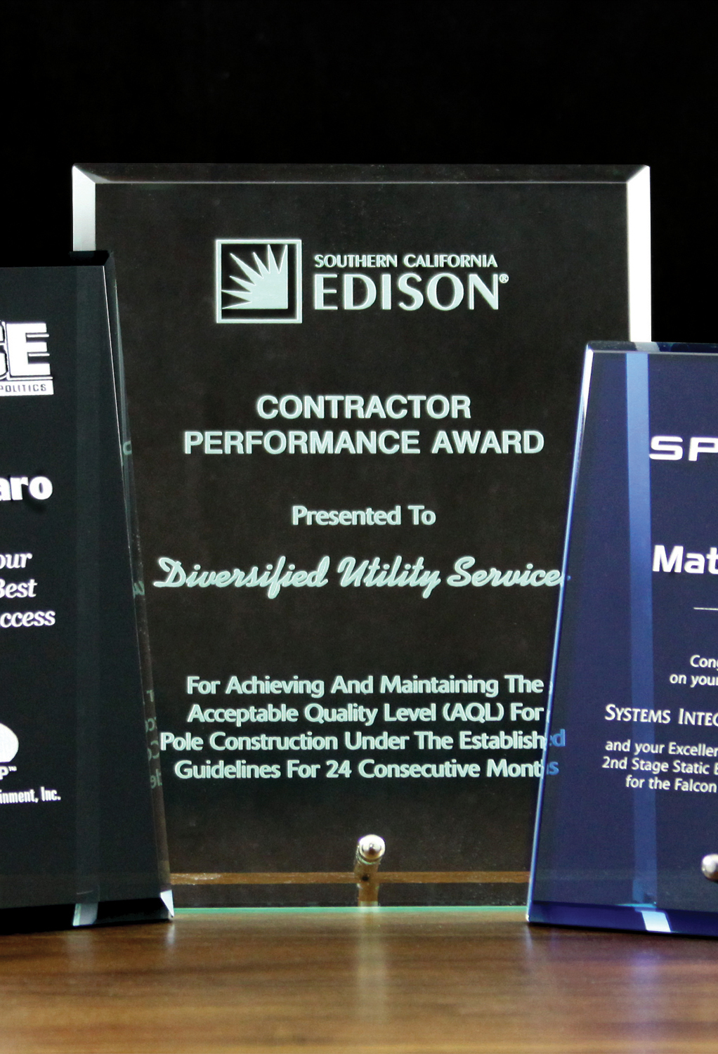 Jade Glass Grandstand Plaque (8"x10") 1