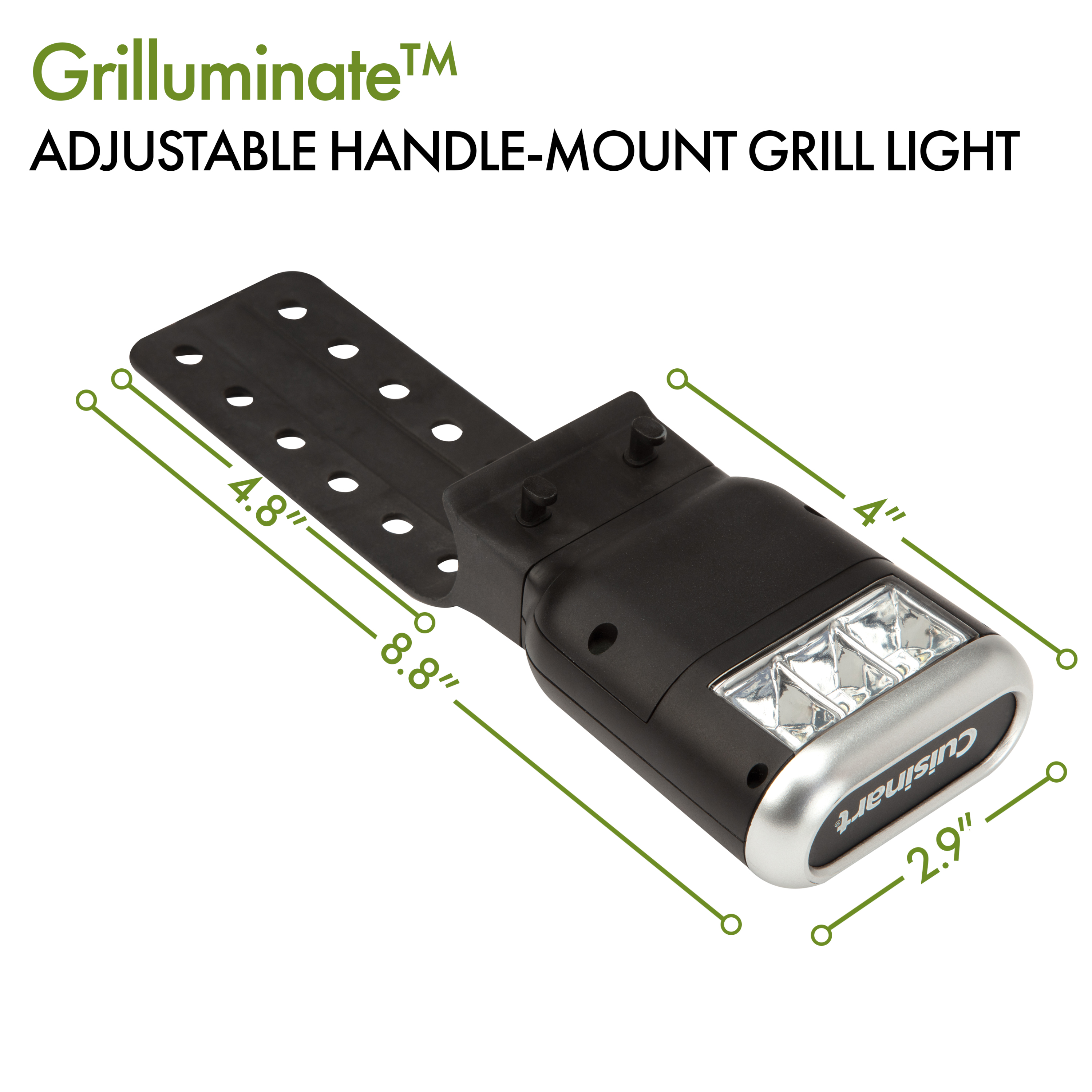 Cuisinart Outdoors® Grilluminate Adjustable Handle-Mount Grill Light 10