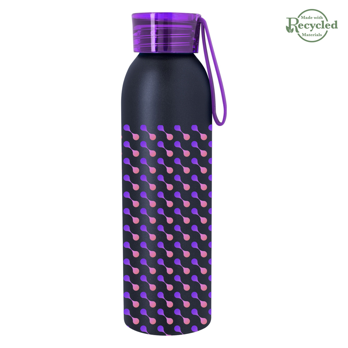 22 Oz. Full Color Darby Recycled Aluminum Bottle, custom water bottle with logo imprint 27