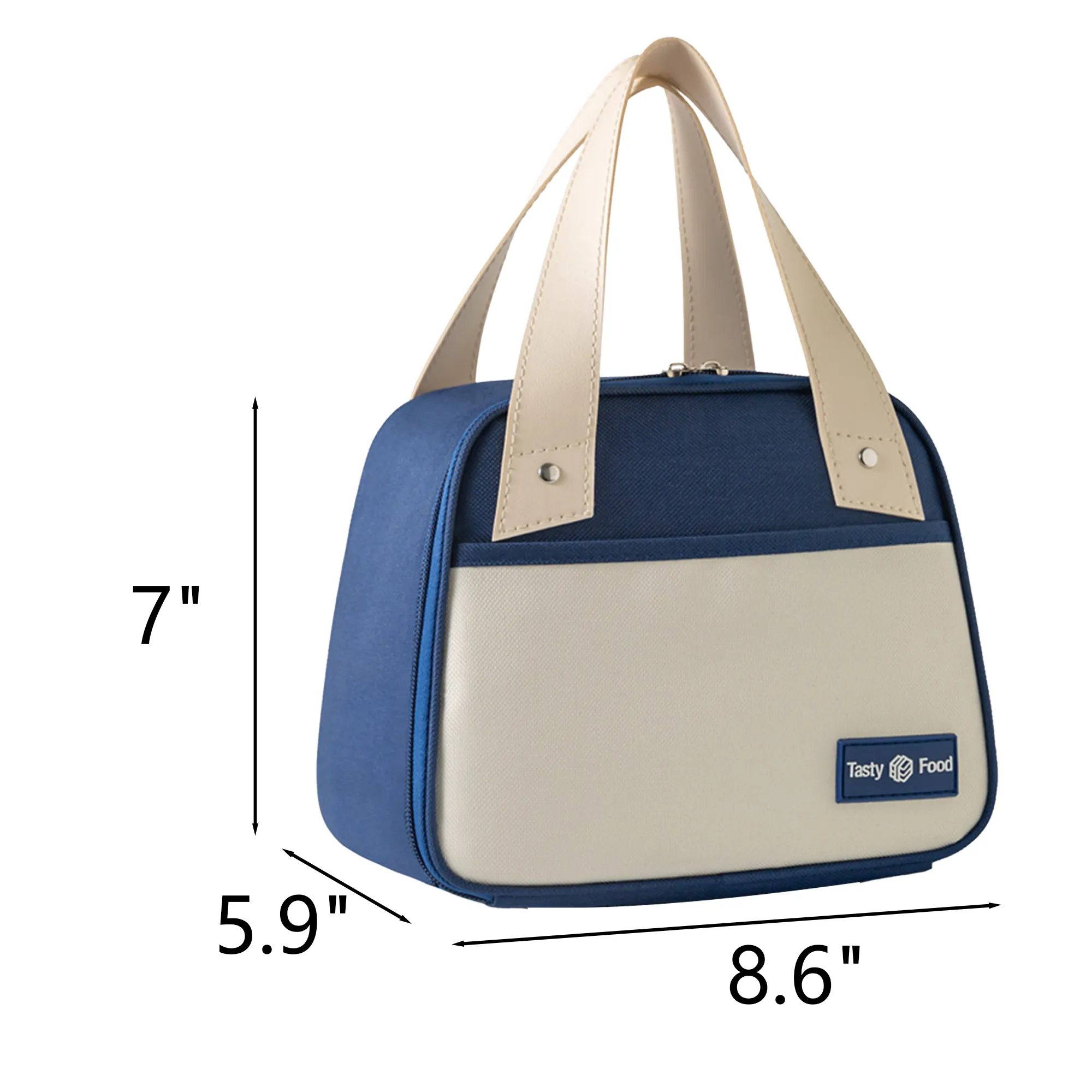 Trapezoidal Oxford Cloth Tote Insulated Bag 2