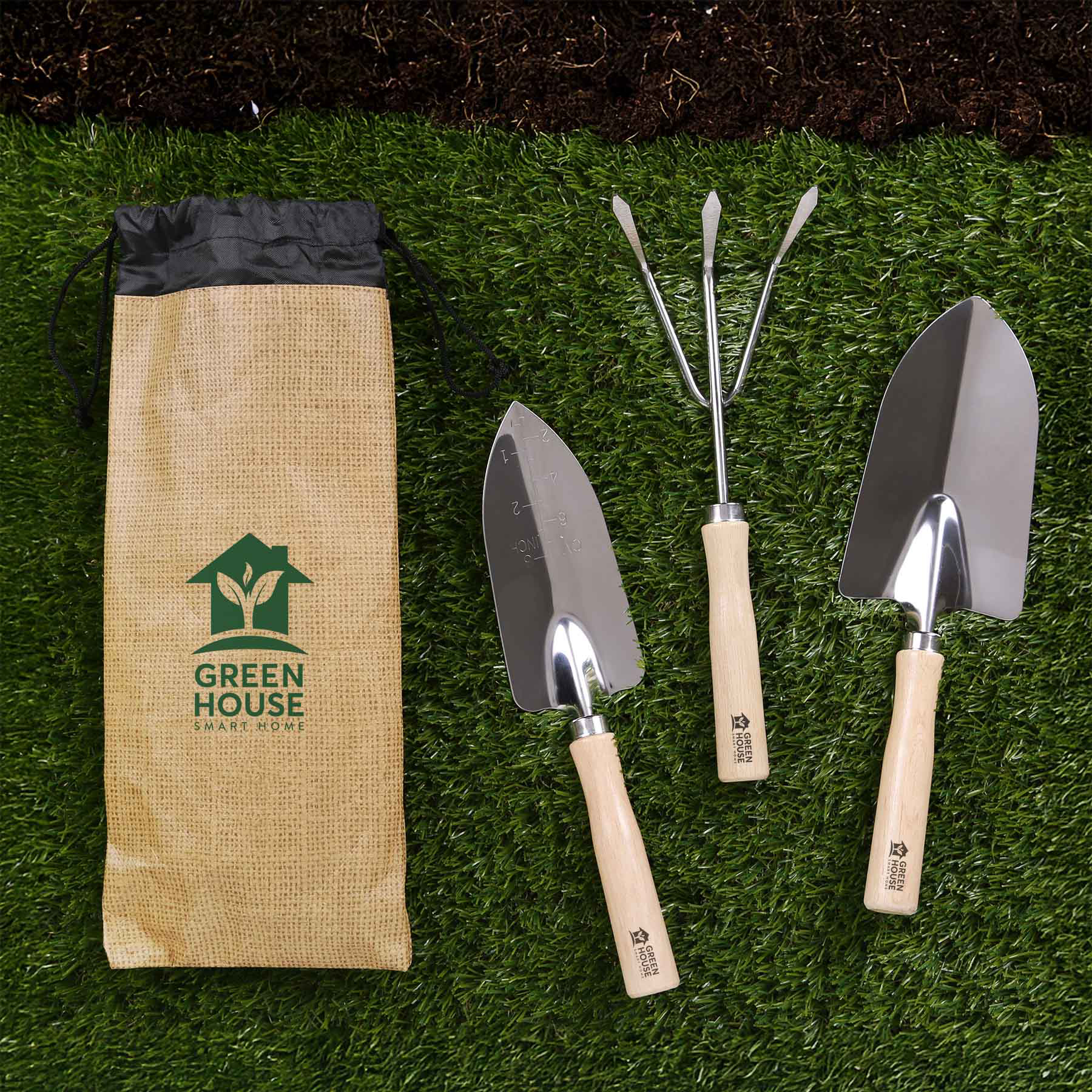 Evergreen 3 Piece Garden Tool Set 4