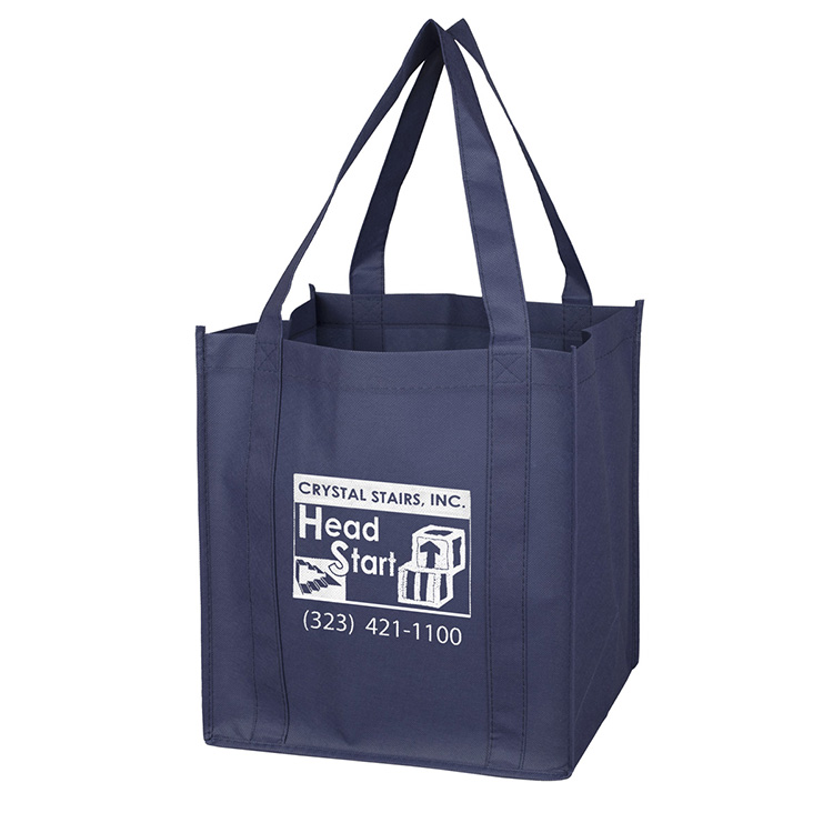 12-1/2"W x 13"H x 8"Gusset - "MEGA" Grocery Shopping Tote Bag 37