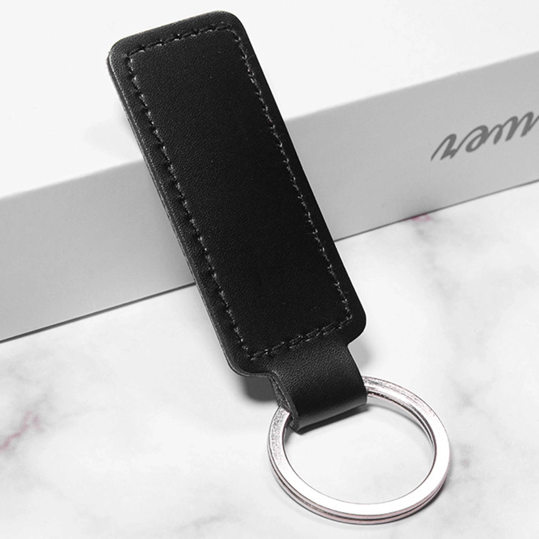 PU Leather  Keychain Keg Ring 3