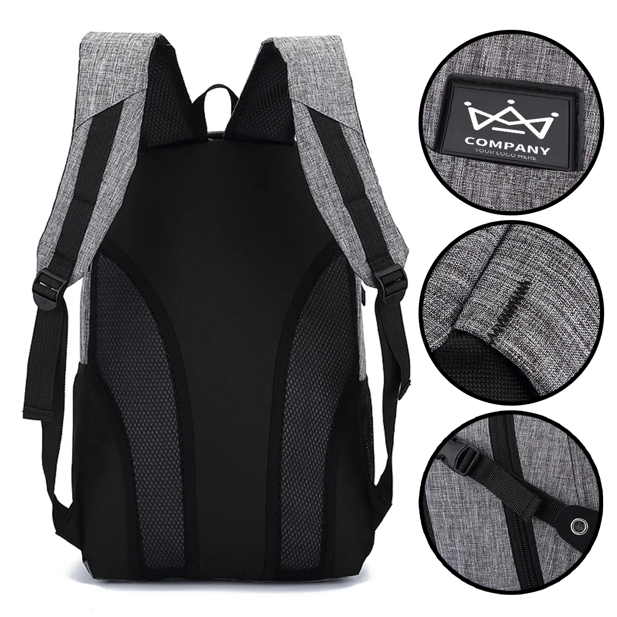 Hiking Oxford Casual Laptop Backpack Travel Bag 2