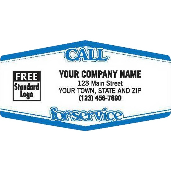 Tuff Shield Labels, Call For Service 2