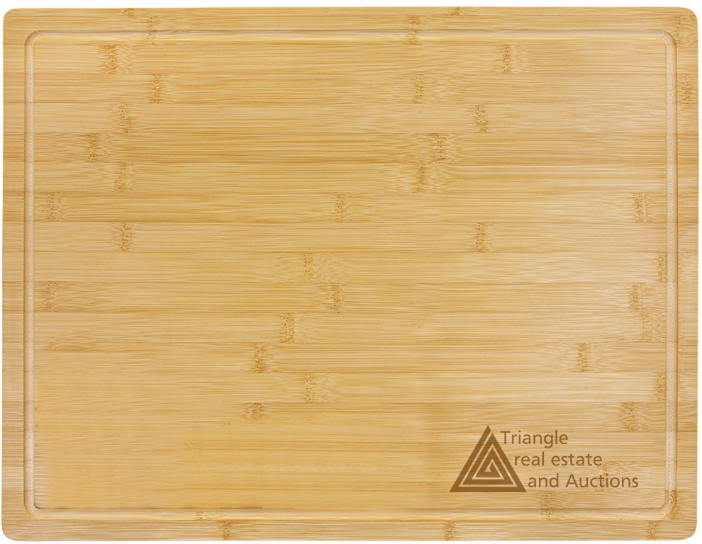 19 3/4" x 15" Bamboo Cutting Board with Drip Ring