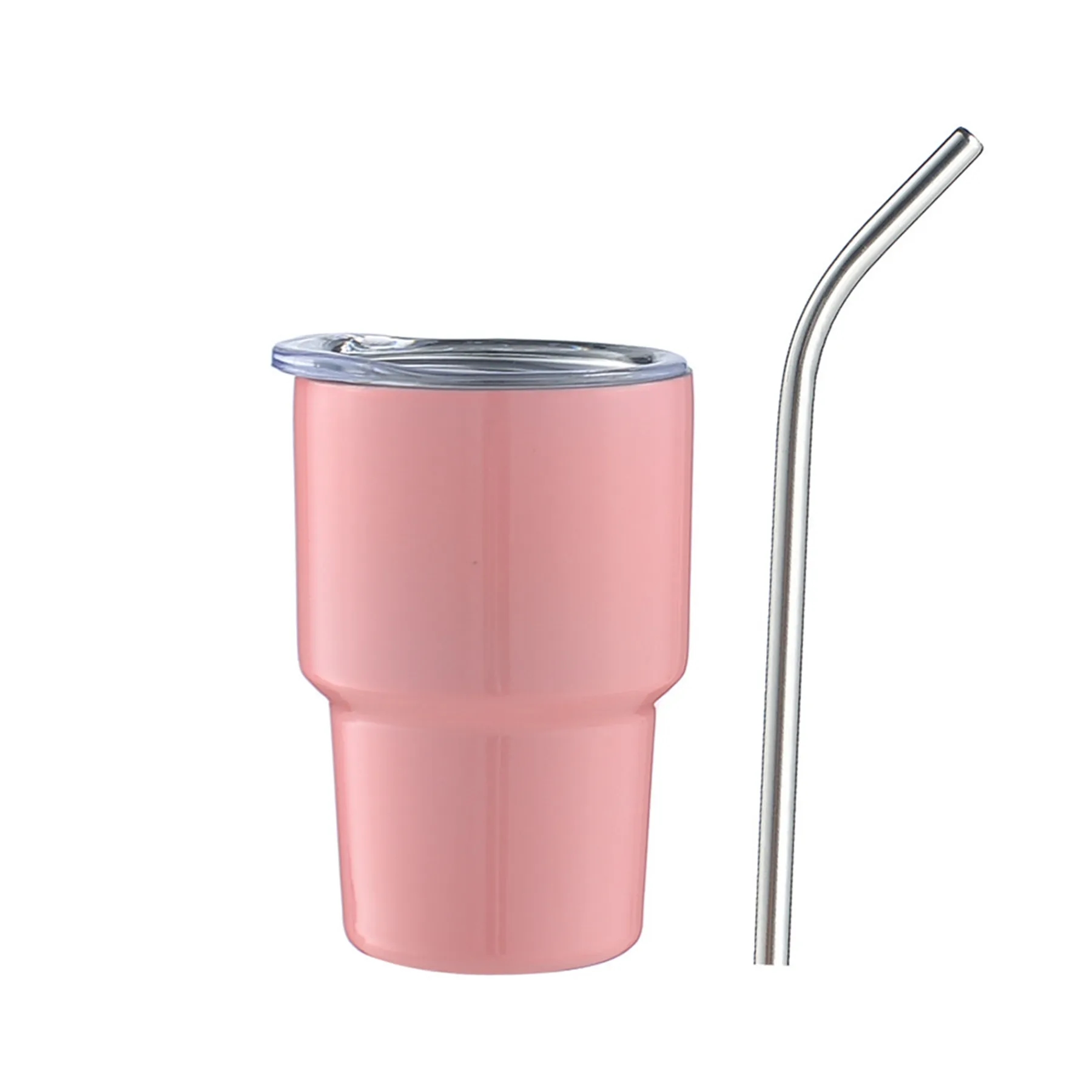 3 Oz. Stainless Steel Insulated Mini Shot Tumbler with Straw 4