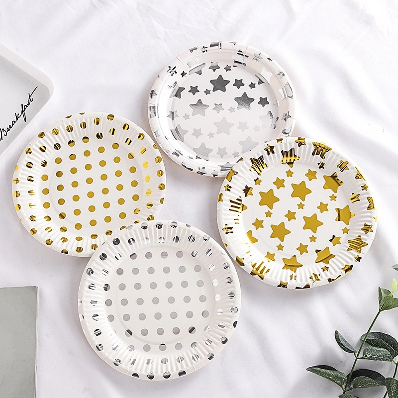 Custom 7" Disposable Party Picnic Salad Dessert Paper Plate 11