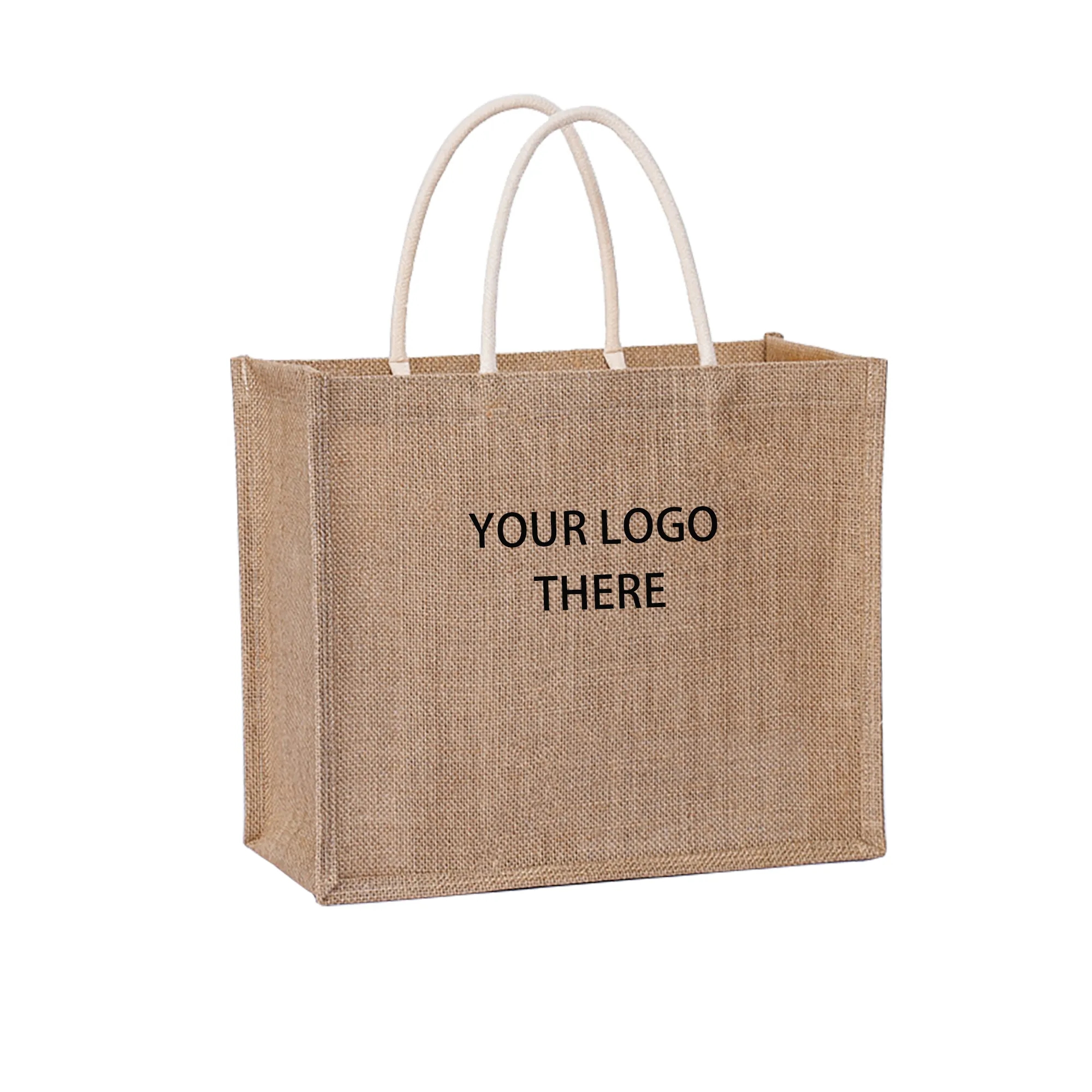Eco-friendly Linen Tote Bag, custom tote bag with logo imprint 3