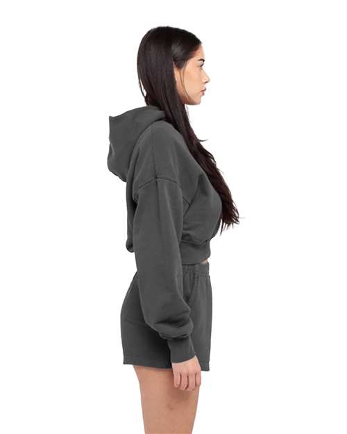 Women's Garment-Dyed Crop Hooded Sweatshirt - SHGWC 13
