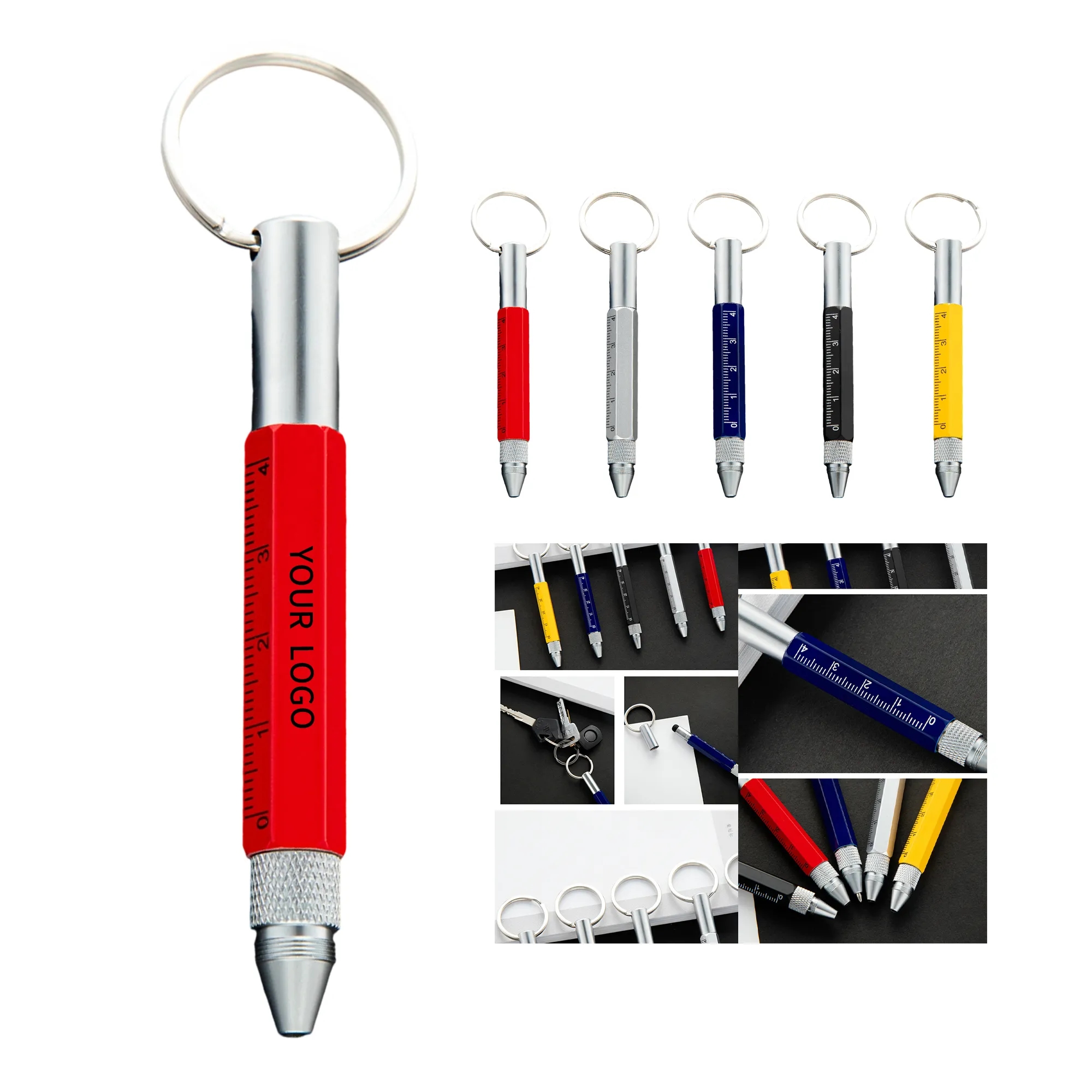 6-in-1 Multi-Tool Pen Keychain with Touch Screen 1