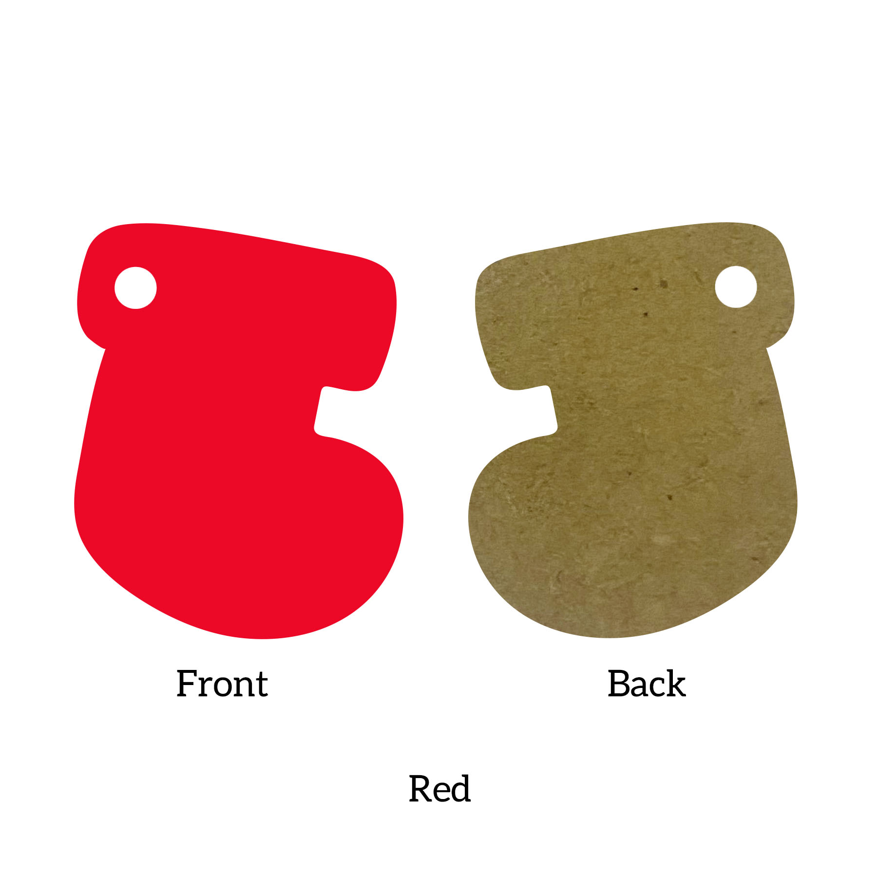 Free Shipping Solid Color Christmas Ornament - Socking 28
