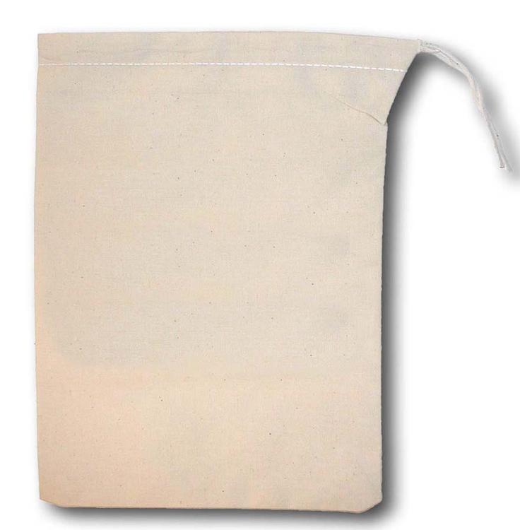Heavy Weight Natural Cotton Drawstring Bag 6x8" 4