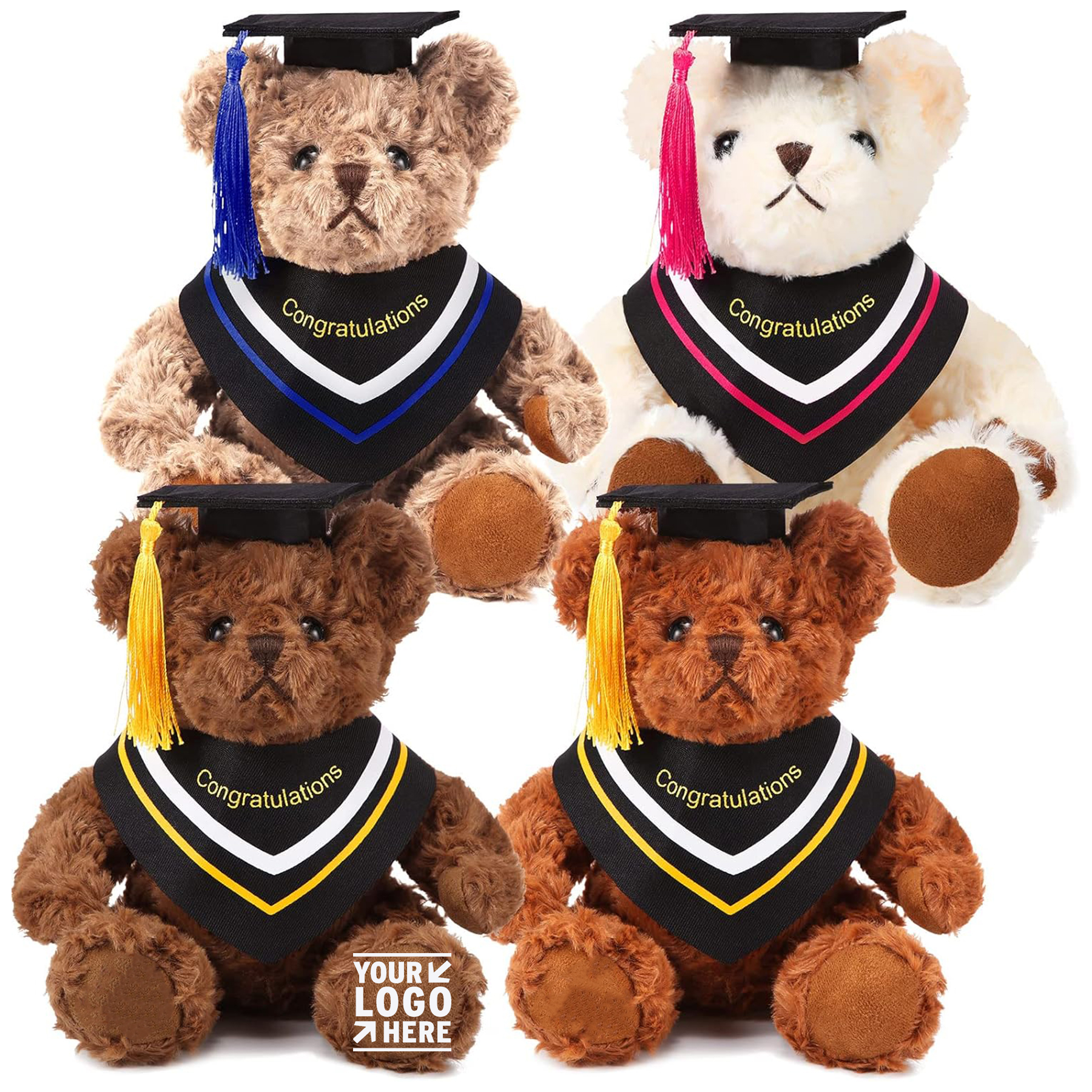 Graduation Plush Bear Toy 2