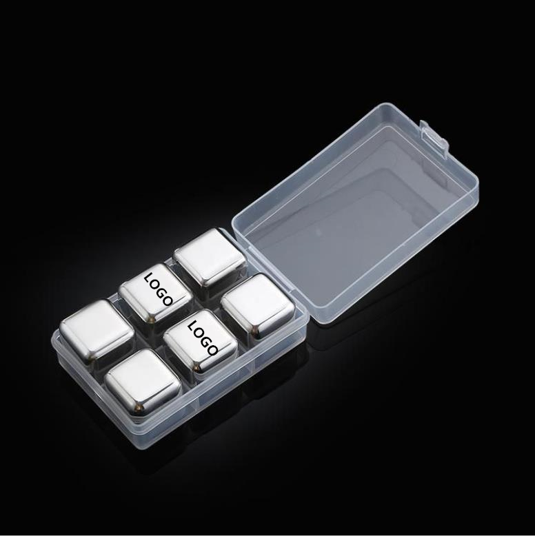 Set of 6 Whiskey Ice Cubes in Case 3