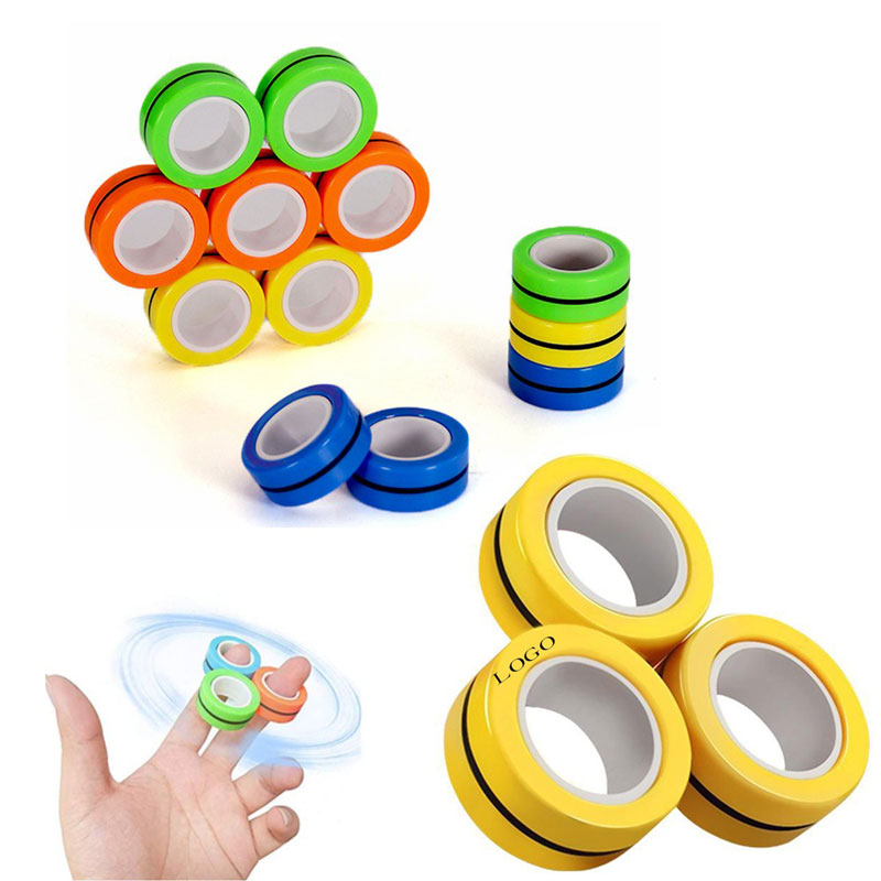 Magnetic Rings Fidget Magical Spinner Toy Set 1