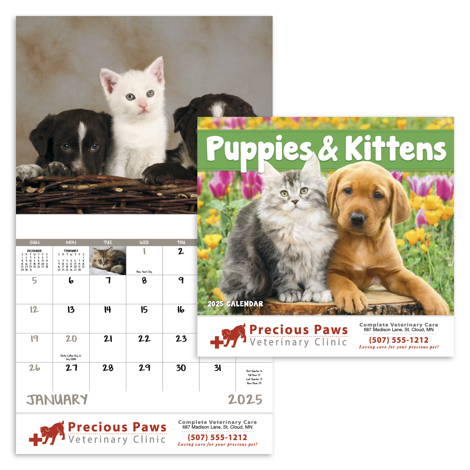 Good Value™ Puppies & Kittens - Stapled Calendar 11