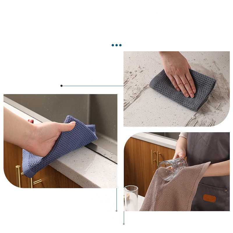 Kitchen Dish Cloth Square Towel 3