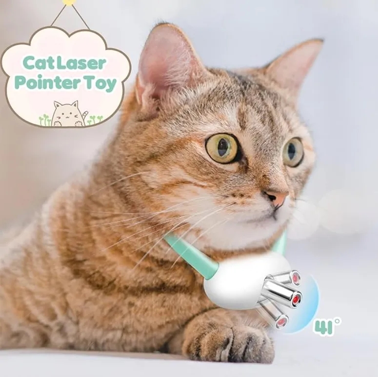 USB Rechargeable Automatic Laser Cat Toy Collar 4