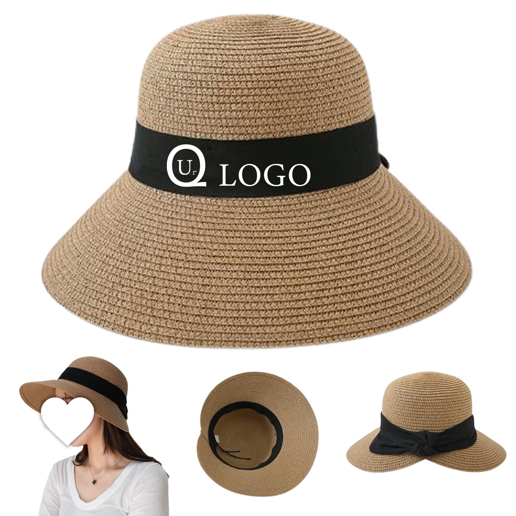Wide Brim Straw Summer Sun Hat