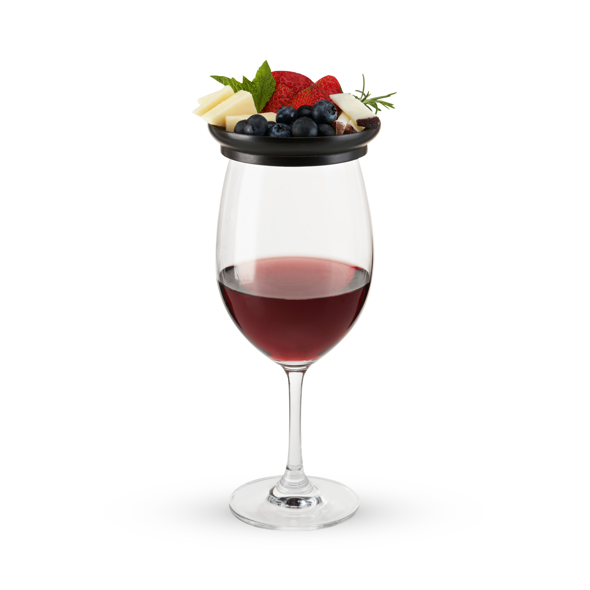 Twine Living® Wine Glass Topper Appetizer Plate, set of 4 9