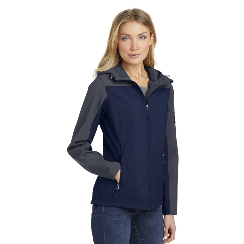 Port Authority Women's Hooded Core Soft Shell Jacket. 5