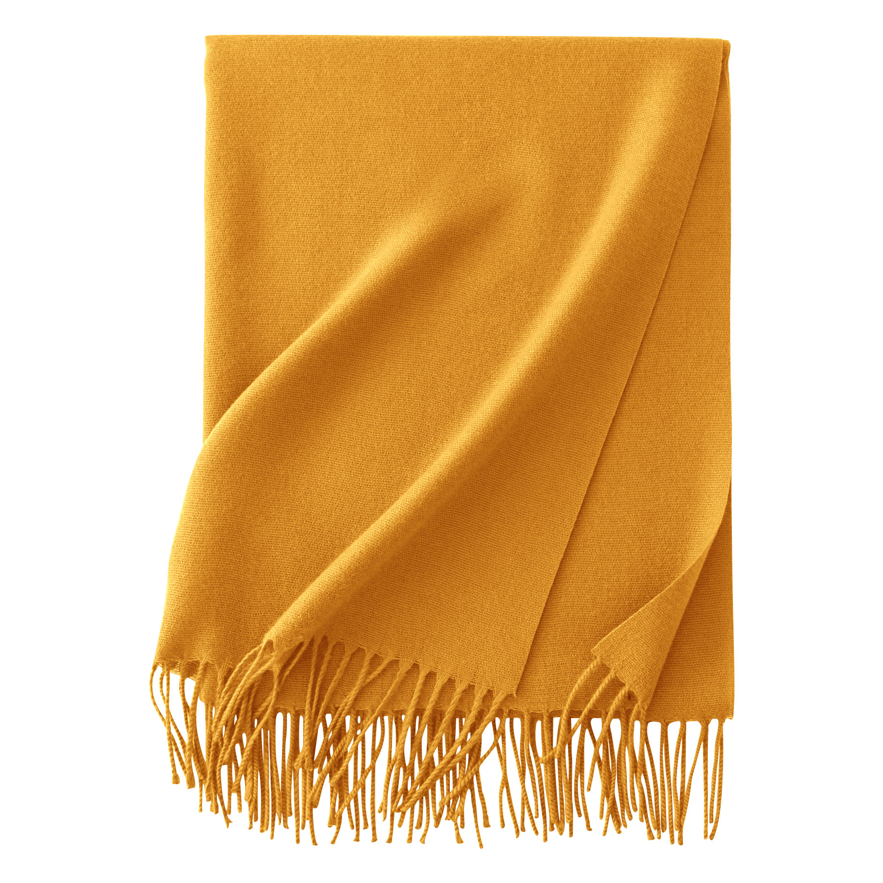 Winter Faux Cashmere Shawl Scarf With Tassels 17