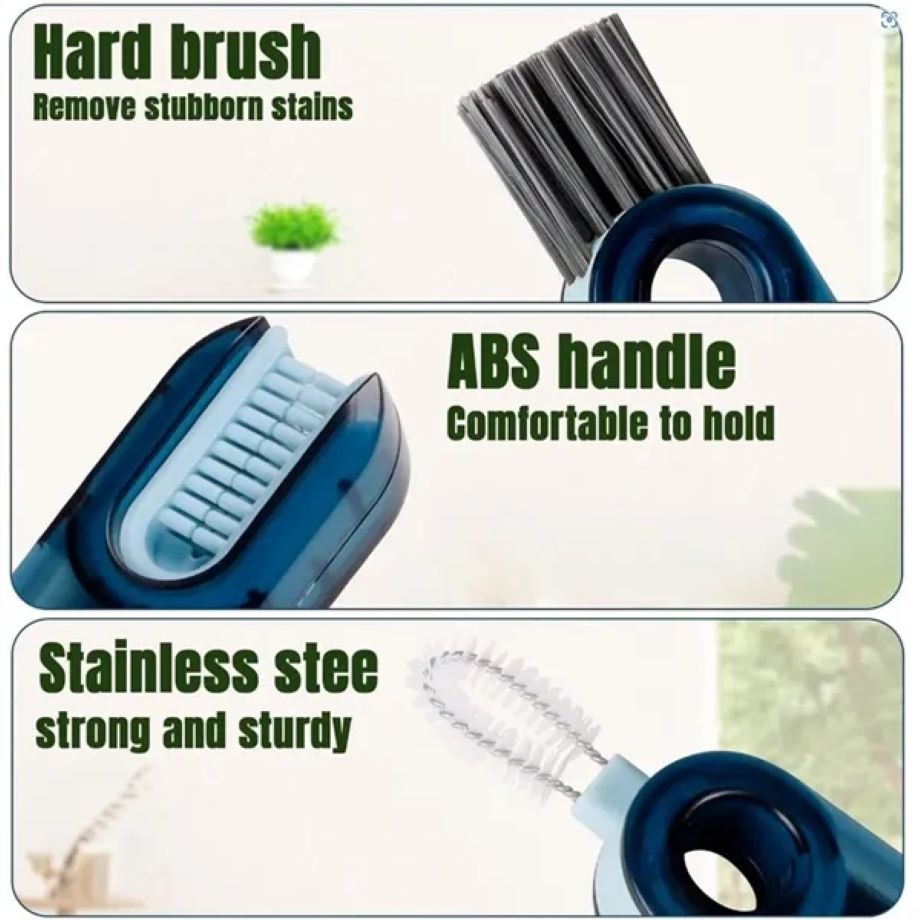 3-In-1 Cup Lid Gap Cleaning Brush Set 3
