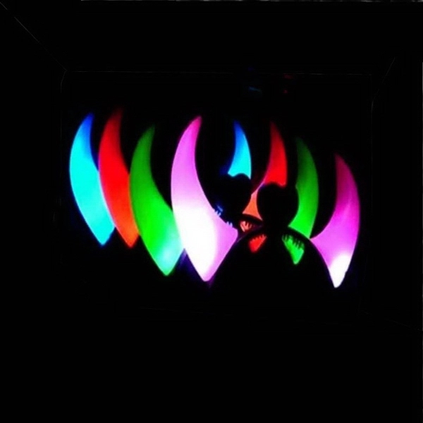 Halloween Ox Horn 2 LEDs Light Hairband Flash Hoop 1