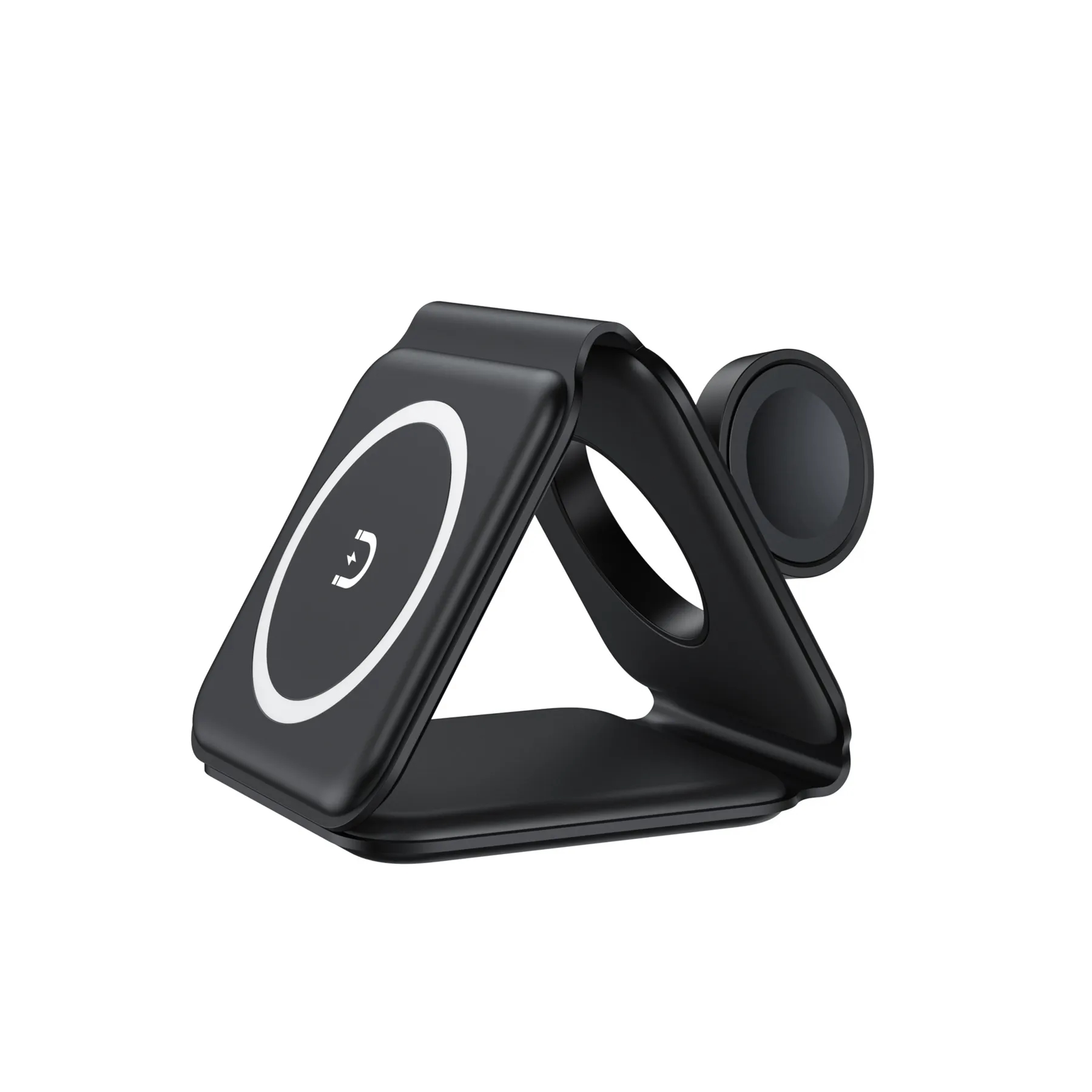 15W 3-in-1 Magnetic Wireless Charger with Foldable Qi Stand 5