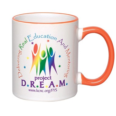 Full Color Photo Sublimated Ceramic Mug 11oz, C Shaped handle-2 1