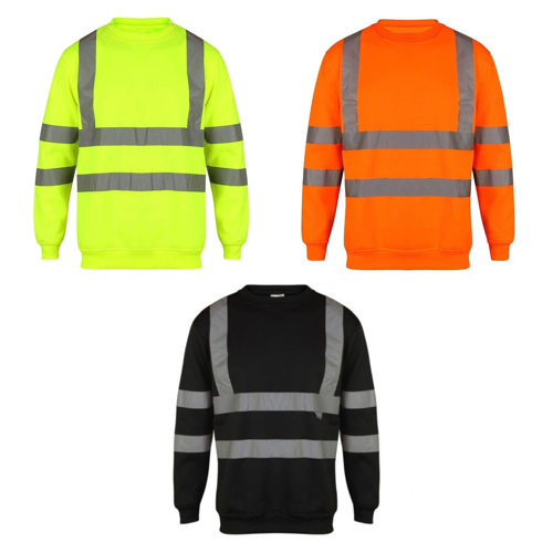 VISIPRO Reflective Safety Sweatshirt with Bands & Brace - 8